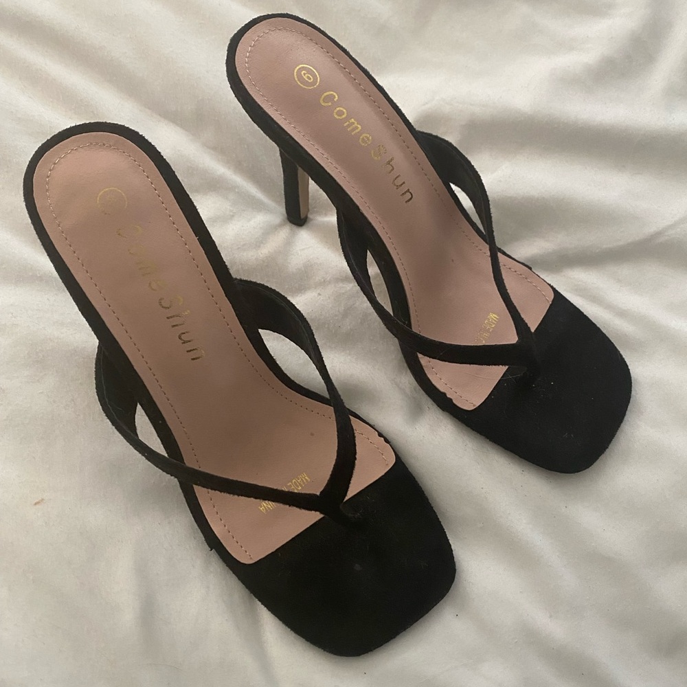 NEW* Black Sandal Stiletto Heals
